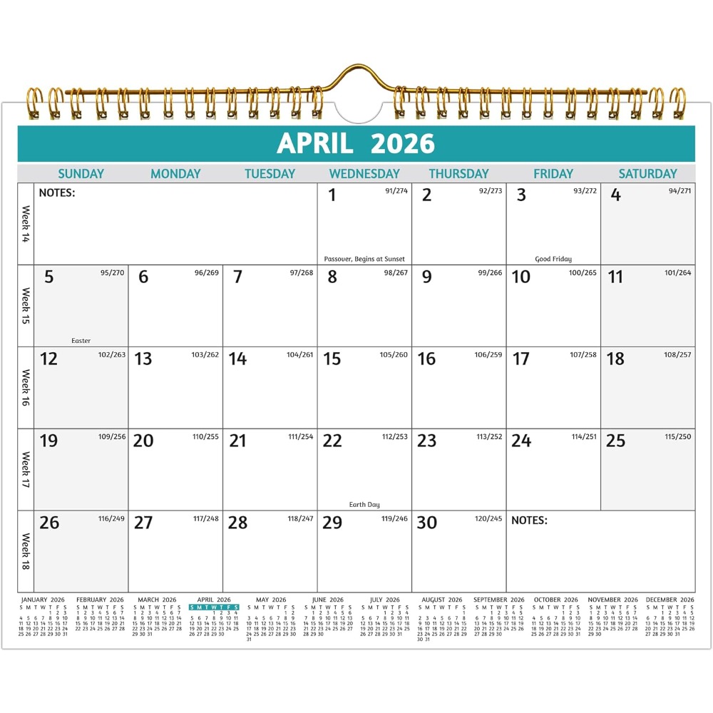 Home Office Holidays 2026 - 2025 2026 2027 Wall Calendar 20