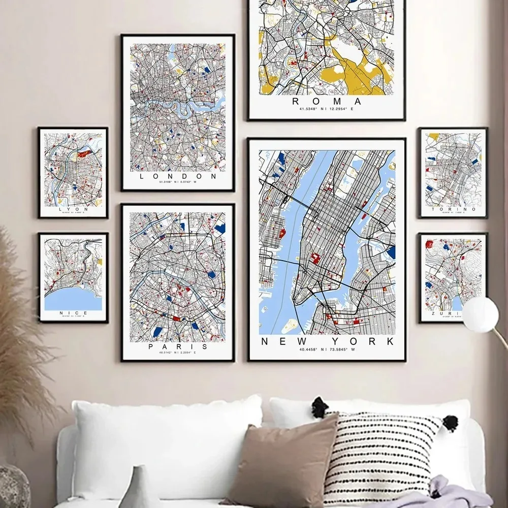 Home Office Of London - 1pc Frameless New York London Paris