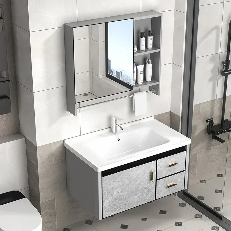 Drawer Pedestal Cabinet - Modern Bathroom Vanity, 24