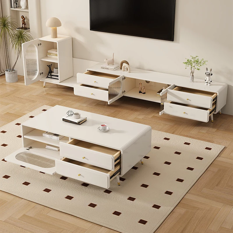 Drawer Pedestal Cabinet - Entertainment Organizer Pedestal TV Stands Living