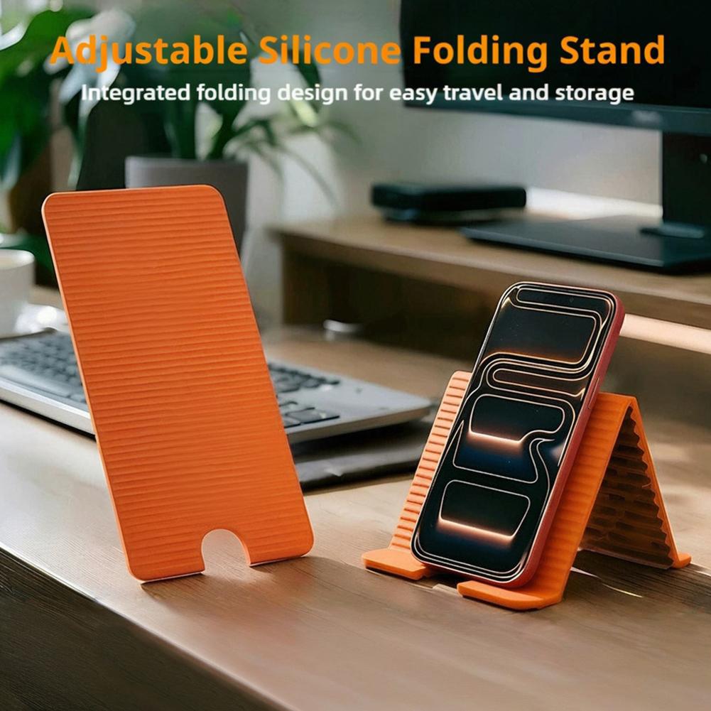 Home Office Pc - Flexible Foldable Silicone Phone Holder For