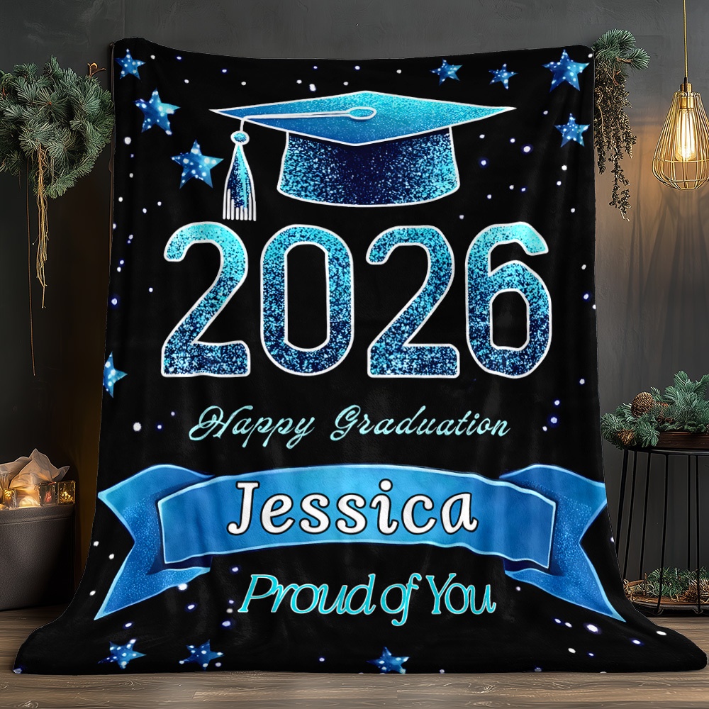 Home Office Holidays 2026 - 1Pc a 2026 Graduation Celebration Blanket,