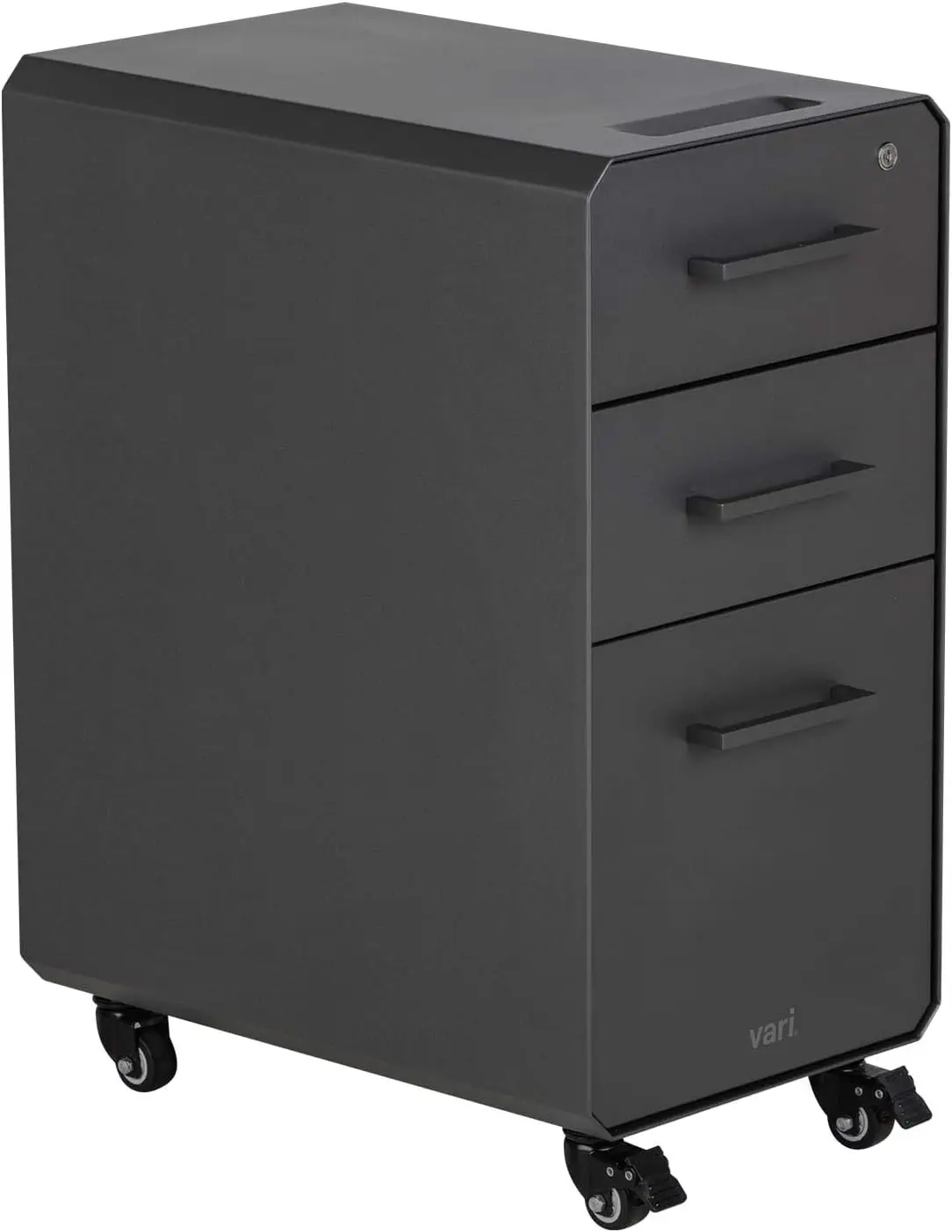 Drawer Pedestal Cabinet - Slim File Cabinet - Three Drawer