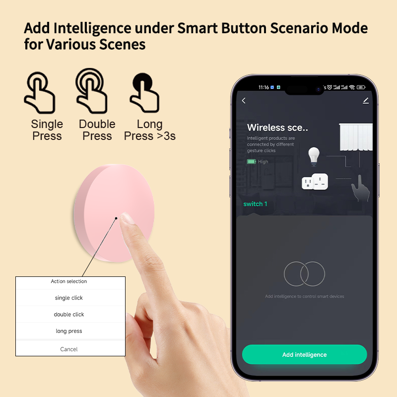 ZigBee Smart Wireless Button S - Home Office Google review and price