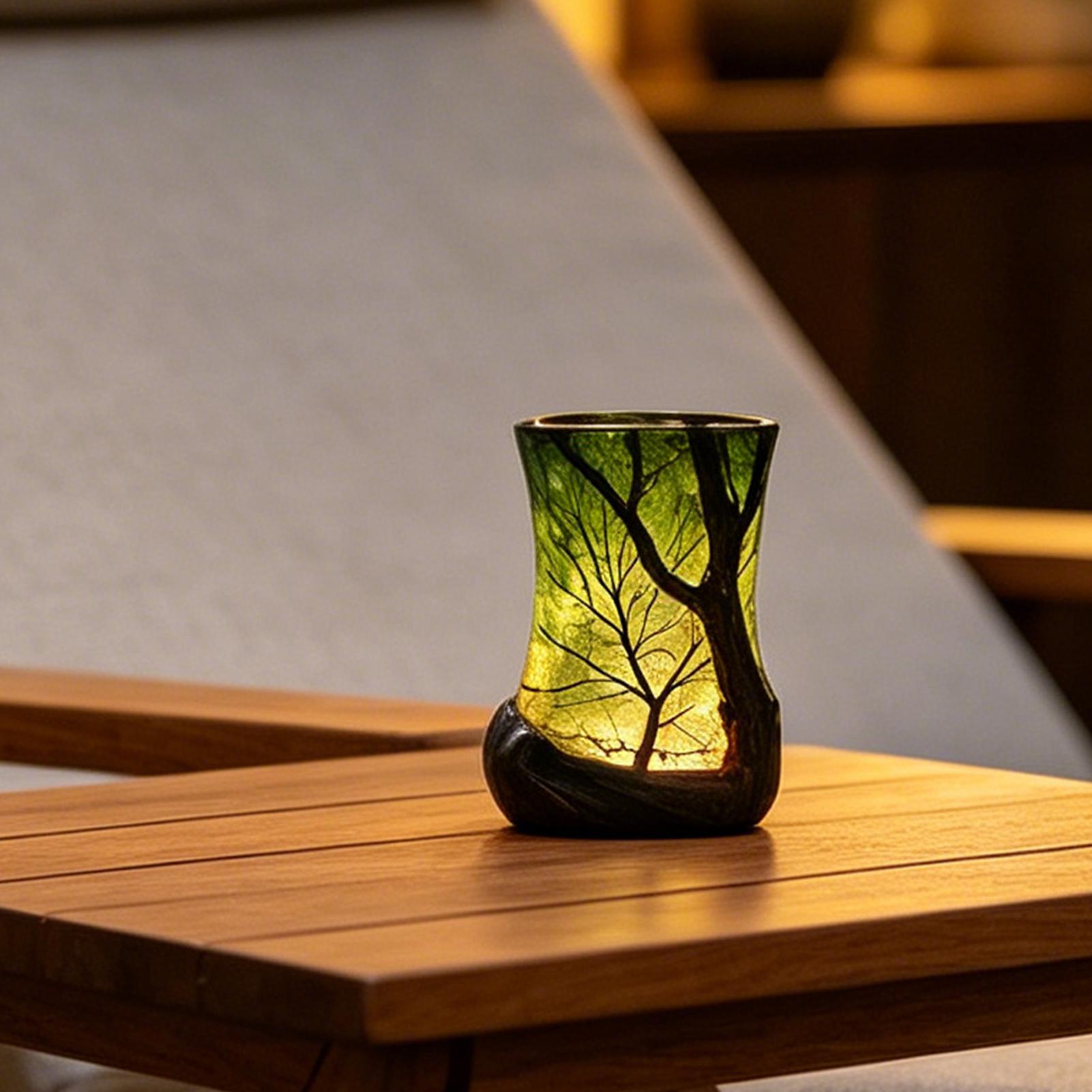 Bedside Table Lamp Forest Nigh - Home Office With Bookshelves review and price