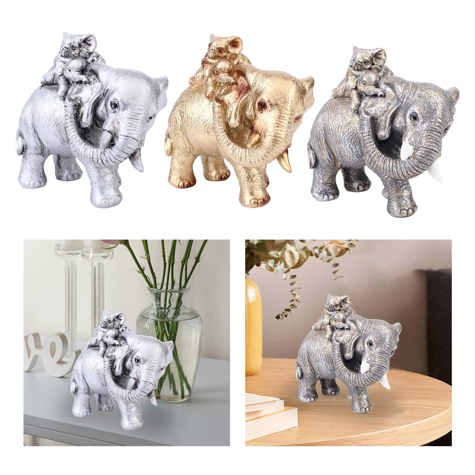 Elephant Mother and Child Stat - Home Office With Bookshelves review and price