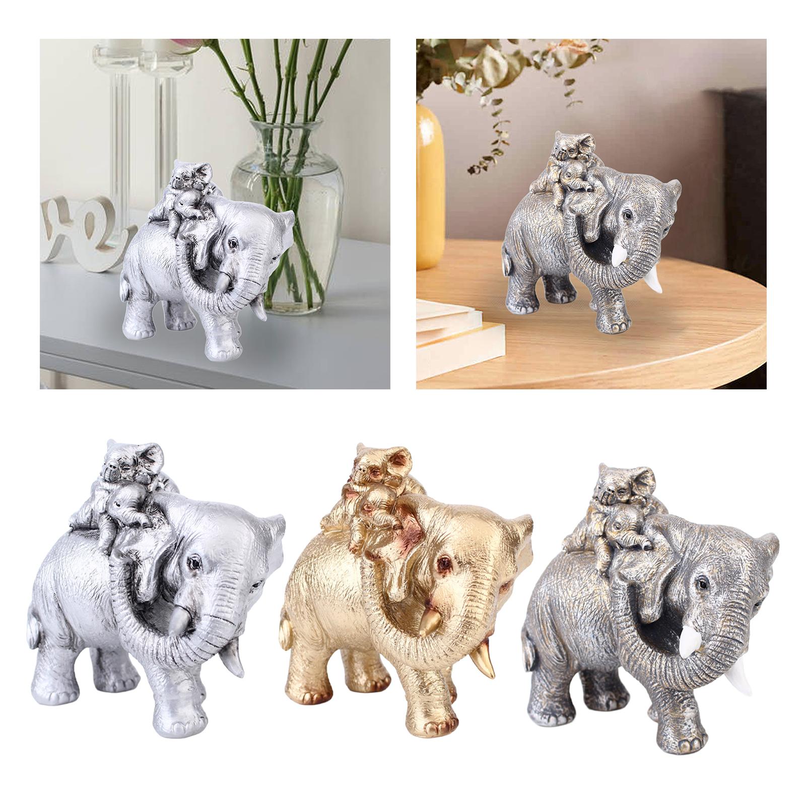 Elephant Mother and Child Stat - Home Office With Bookshelves review and price