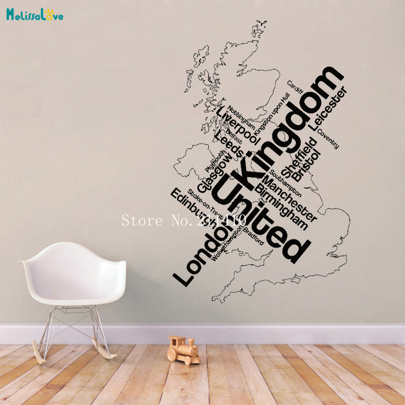 Wall Sticker Map London Unied  - Home Office Of London review and price