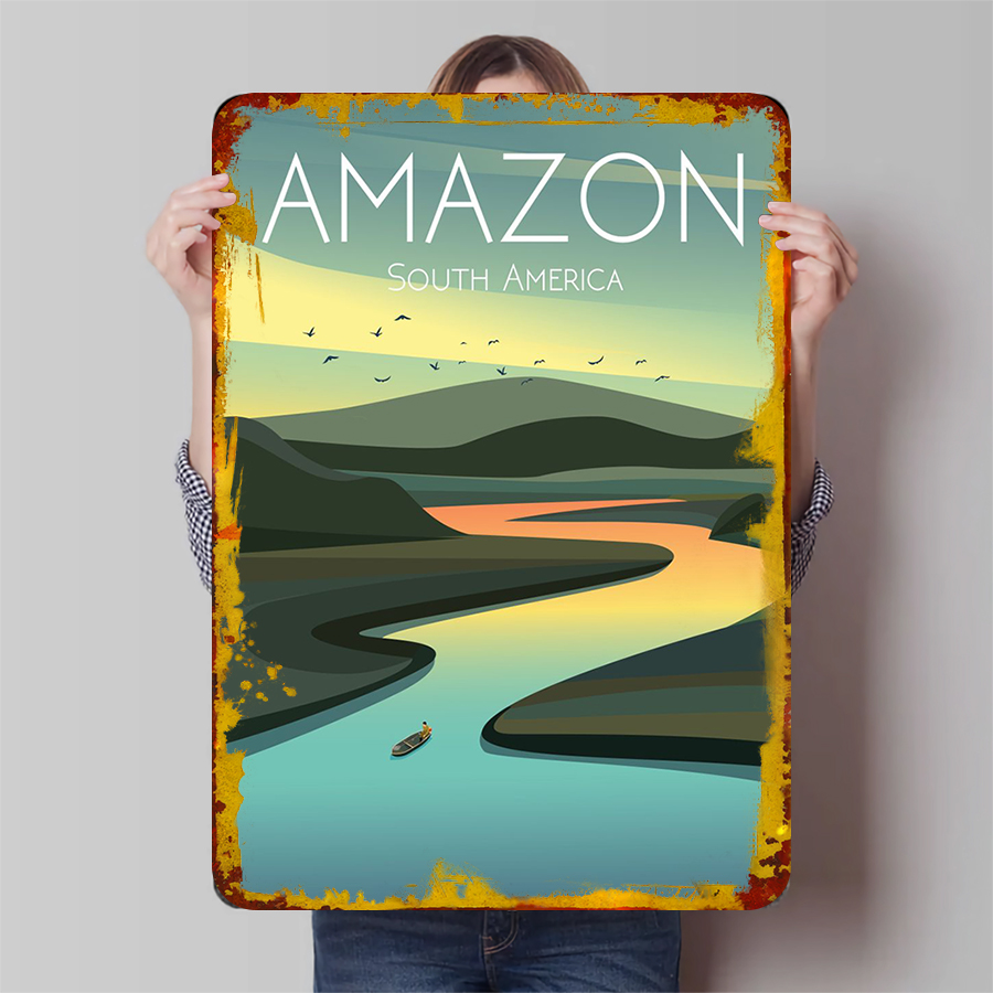 Amazon River Landscape Metal W - Home Office Of Amazon review and price