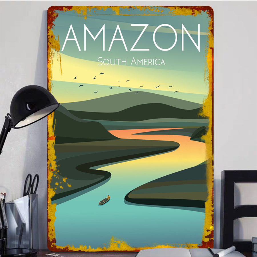 Amazon River Landscape Metal W - Home Office Of Amazon review and price