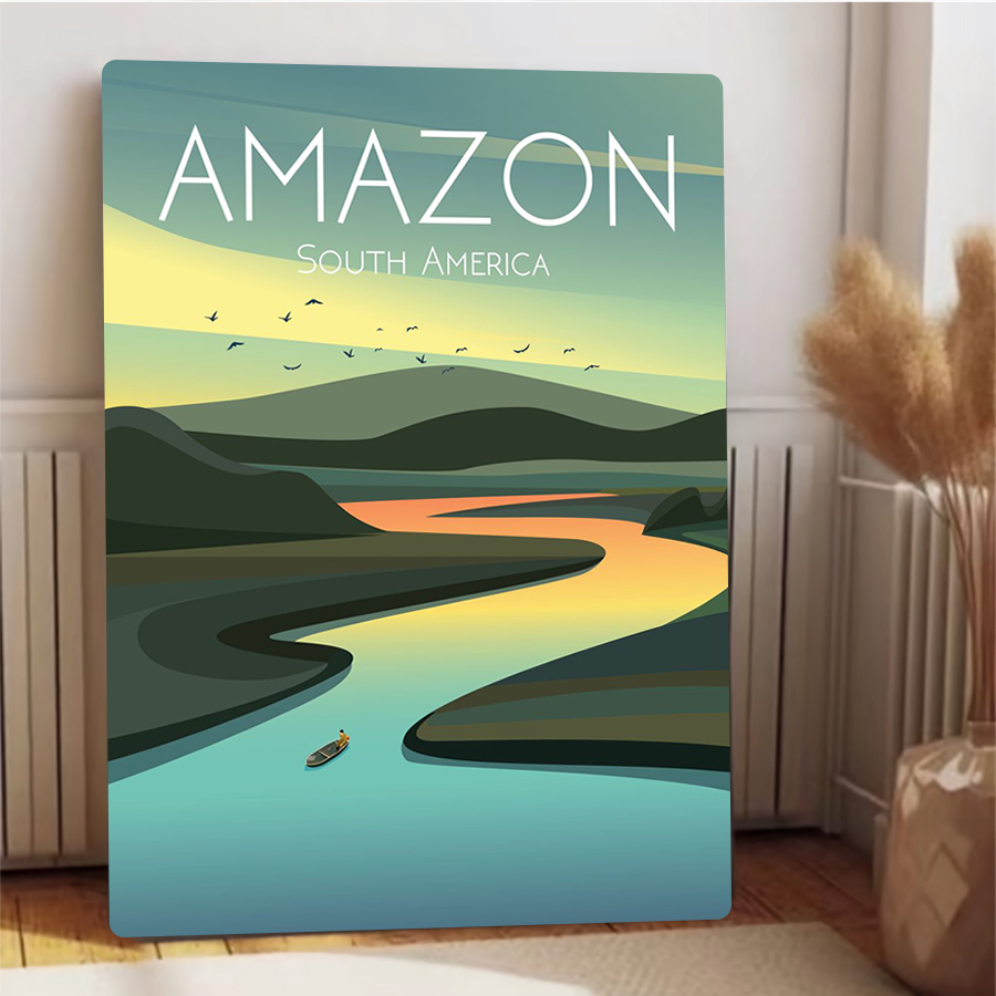 Amazon River Landscape Metal W - Home Office Of Amazon review and price