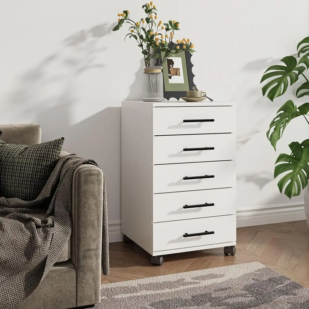 Portable 5-Drawer Mobile Pedes - Drawer Pedestal Cabinet review and price