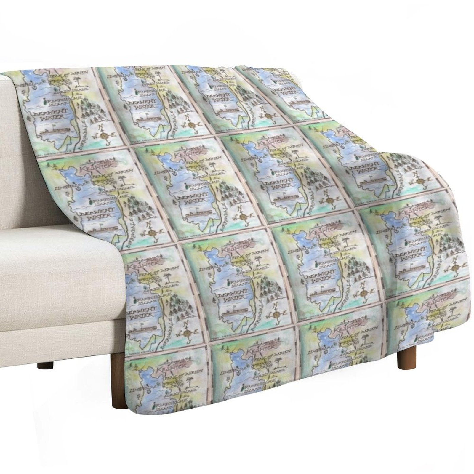 Swallows and Amazons map of De - Home Office Of Amazon review and price