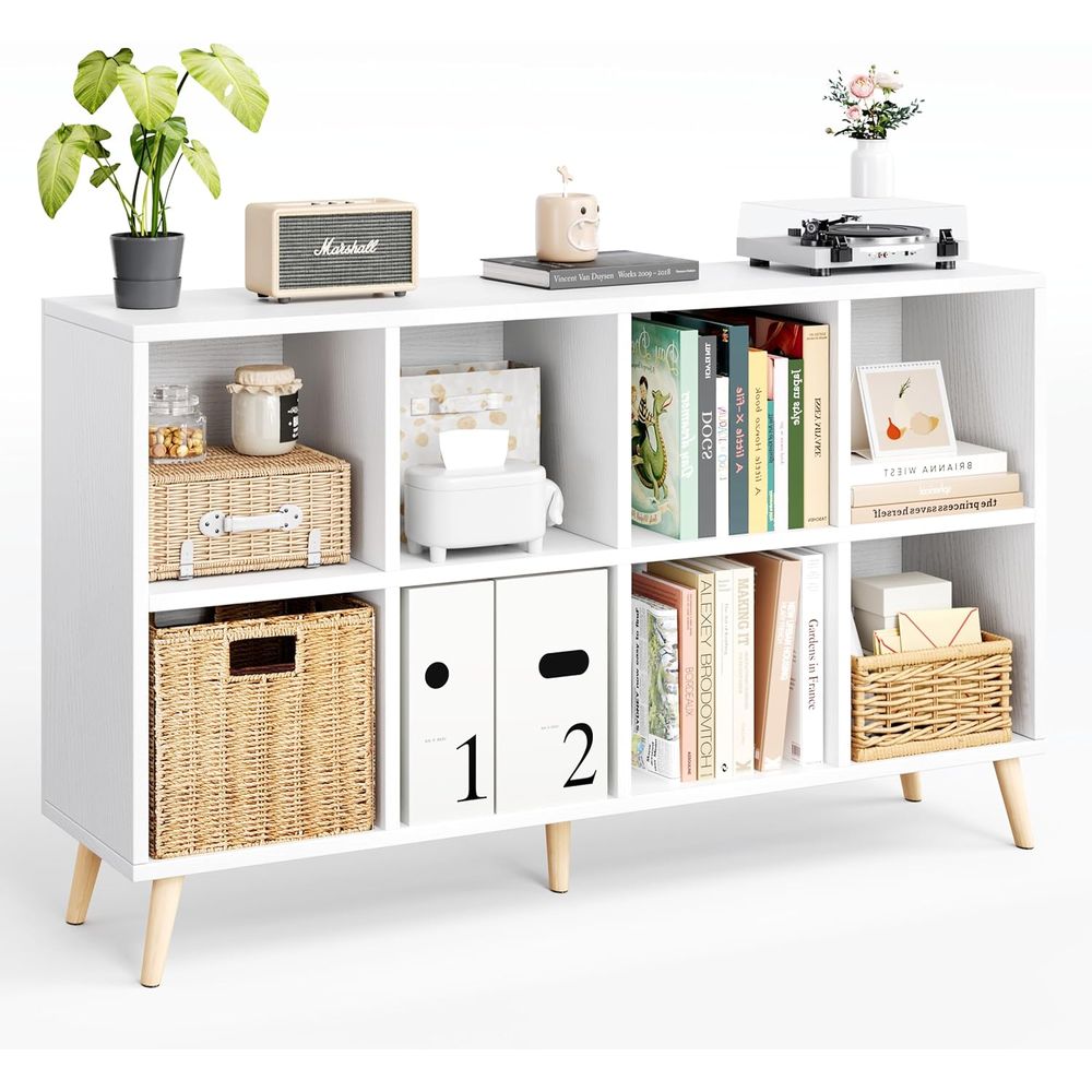 2 Tier Wooden Bookshelf with L - Home Office With Bookshelves review and price