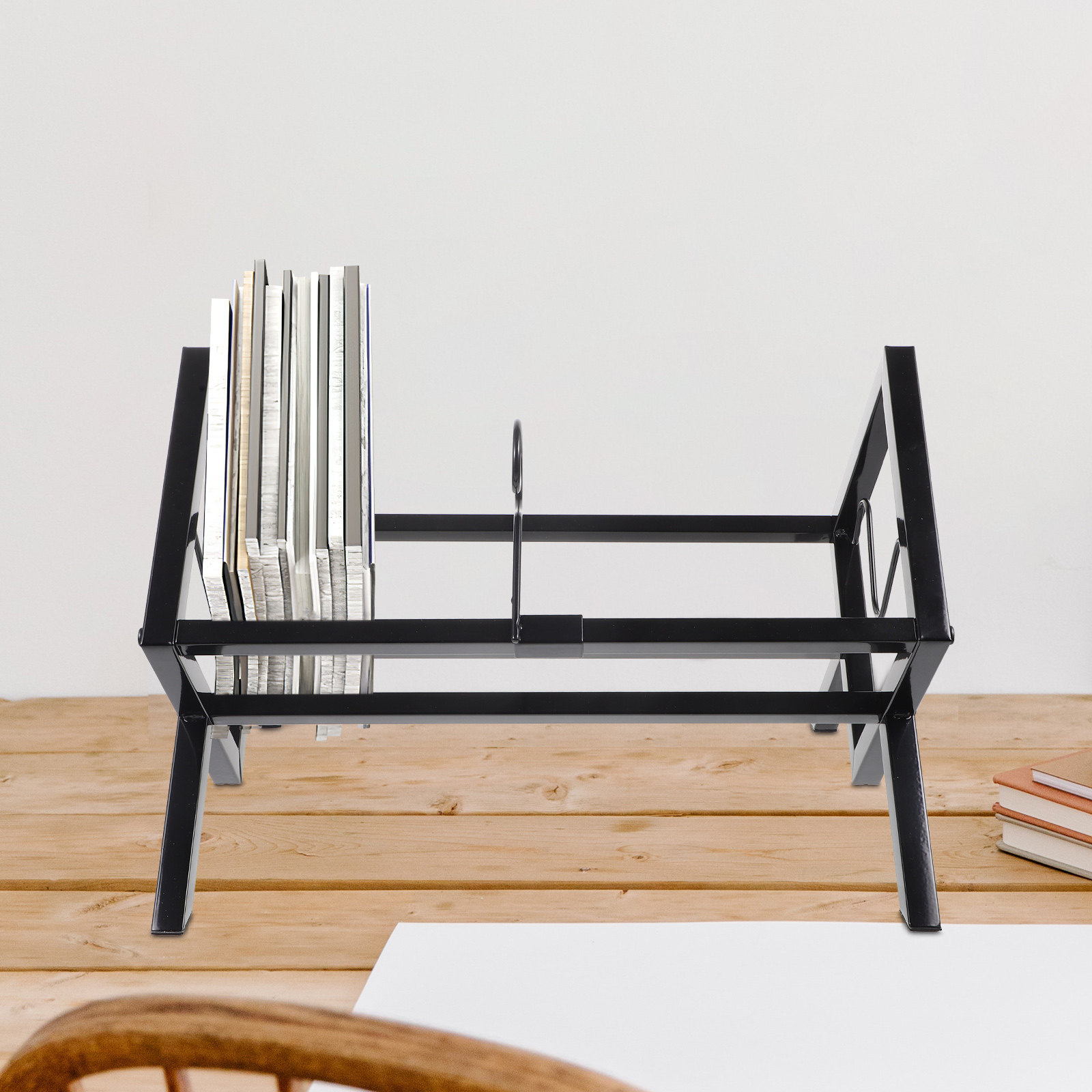 Vinyl Record Storage Rack Desk - Home Office With Bookshelves review and price