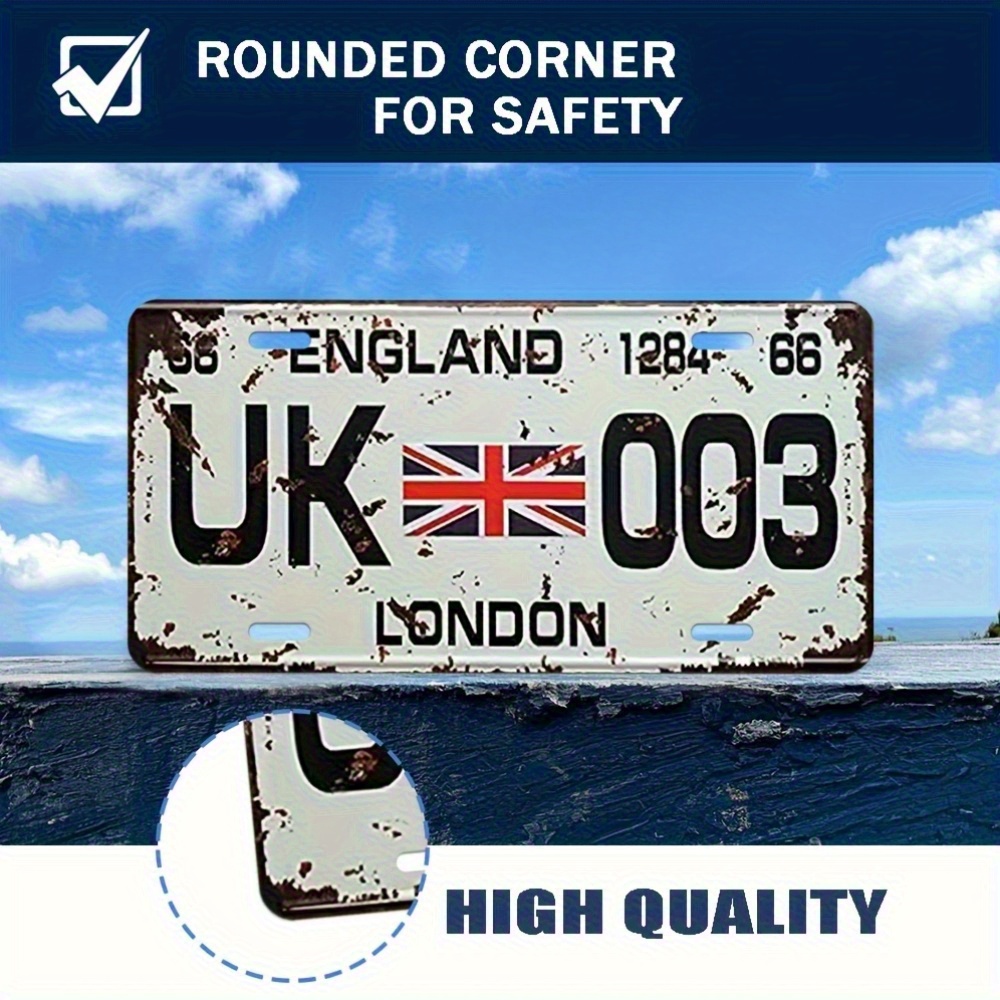 Vintage London UK License Plat - Home Office Of London review and price