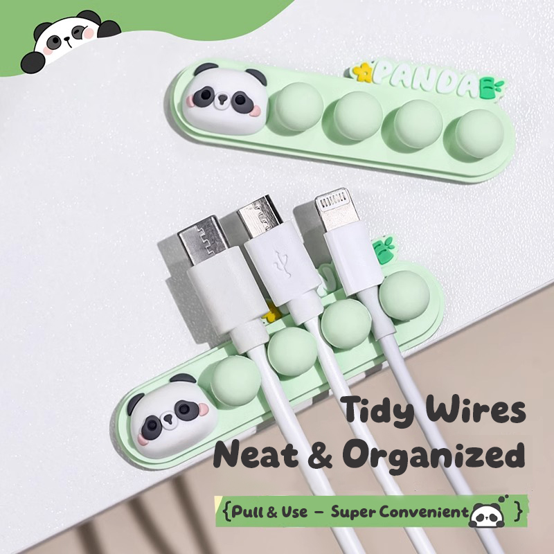 Cartoon Panda Cable Holder: Se - Cable Management Box review and price