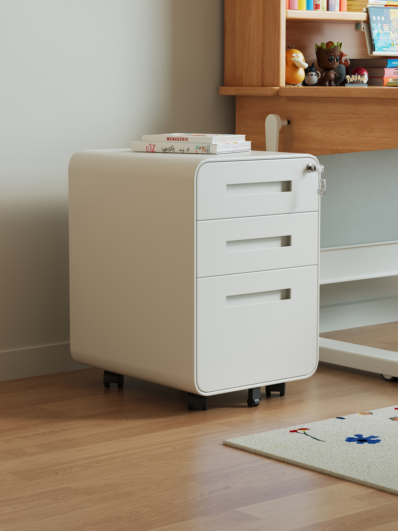 ￥%Modern Simple Kids' 3-Drawer - Drawer Pedestal Cabinet review and price