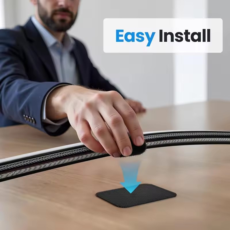 Adhesive Under Desk Cable Ties - Cable Management Box review and price