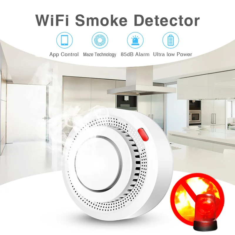 2 Pack Tuya Smart WiFi Smoke D - Home Office Google review and price