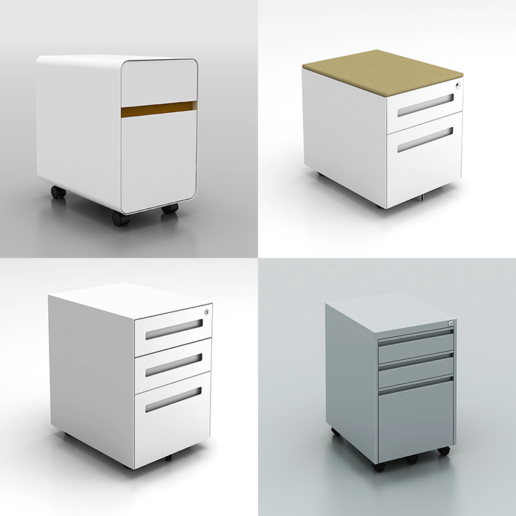 Modern Mobile Metal Pedestal w - Drawer Pedestal Cabinet review and price