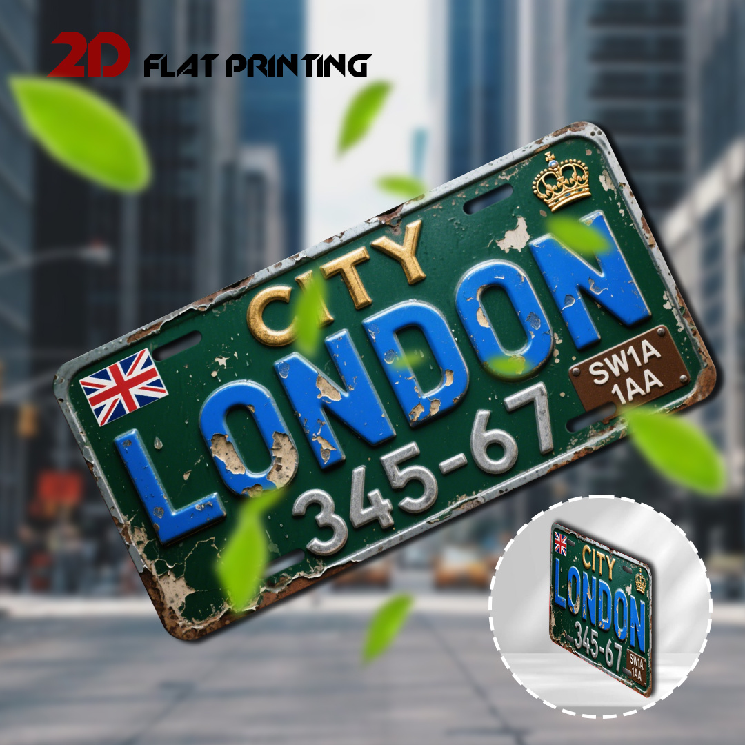 City London License Plate Tin  - Home Office Of London review and price