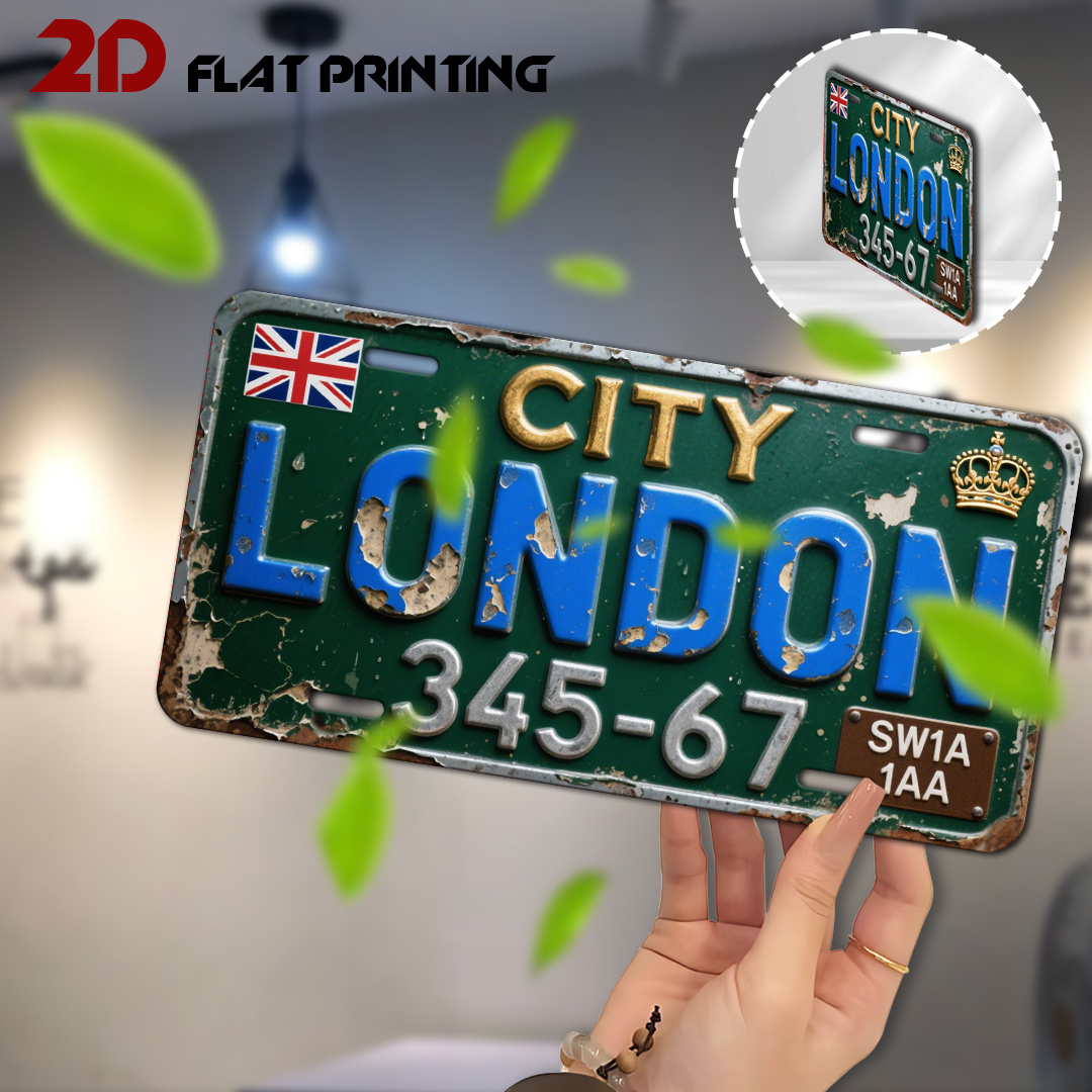 City London License Plate Tin  - Home Office Of London review and price