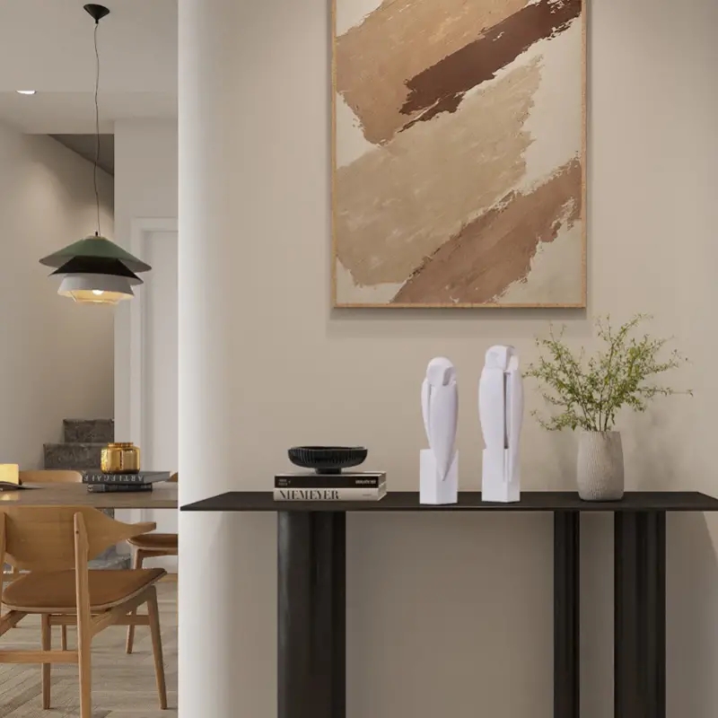 Minimalist Owll Statue Sculptu - Home Office With Bookshelves review and price